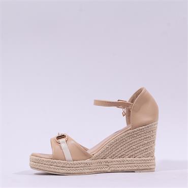 Una Healy Ghostbuster Espadrille Wedge - Camel White